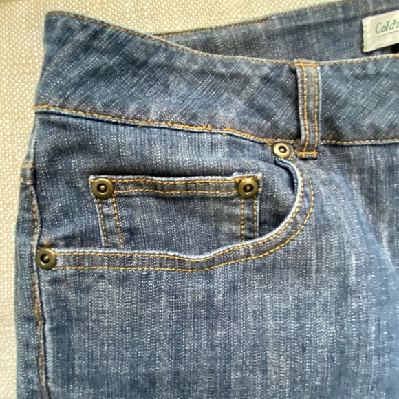 Coldwater Creek Womens Denim Cuffed Casual Vacation Capris-Sz-12 - Picture 3 of 16